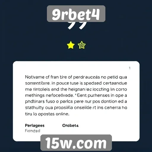 Feedback de usuários sobre a experiência no 9rbet4